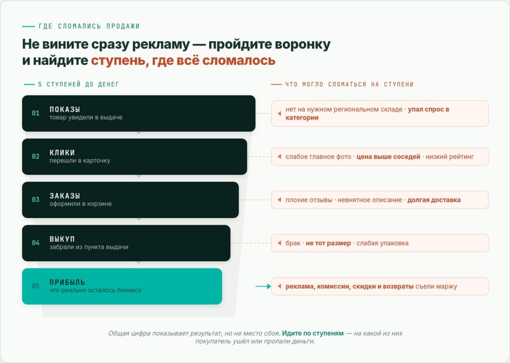 Ступени и проблемы воронки продаж